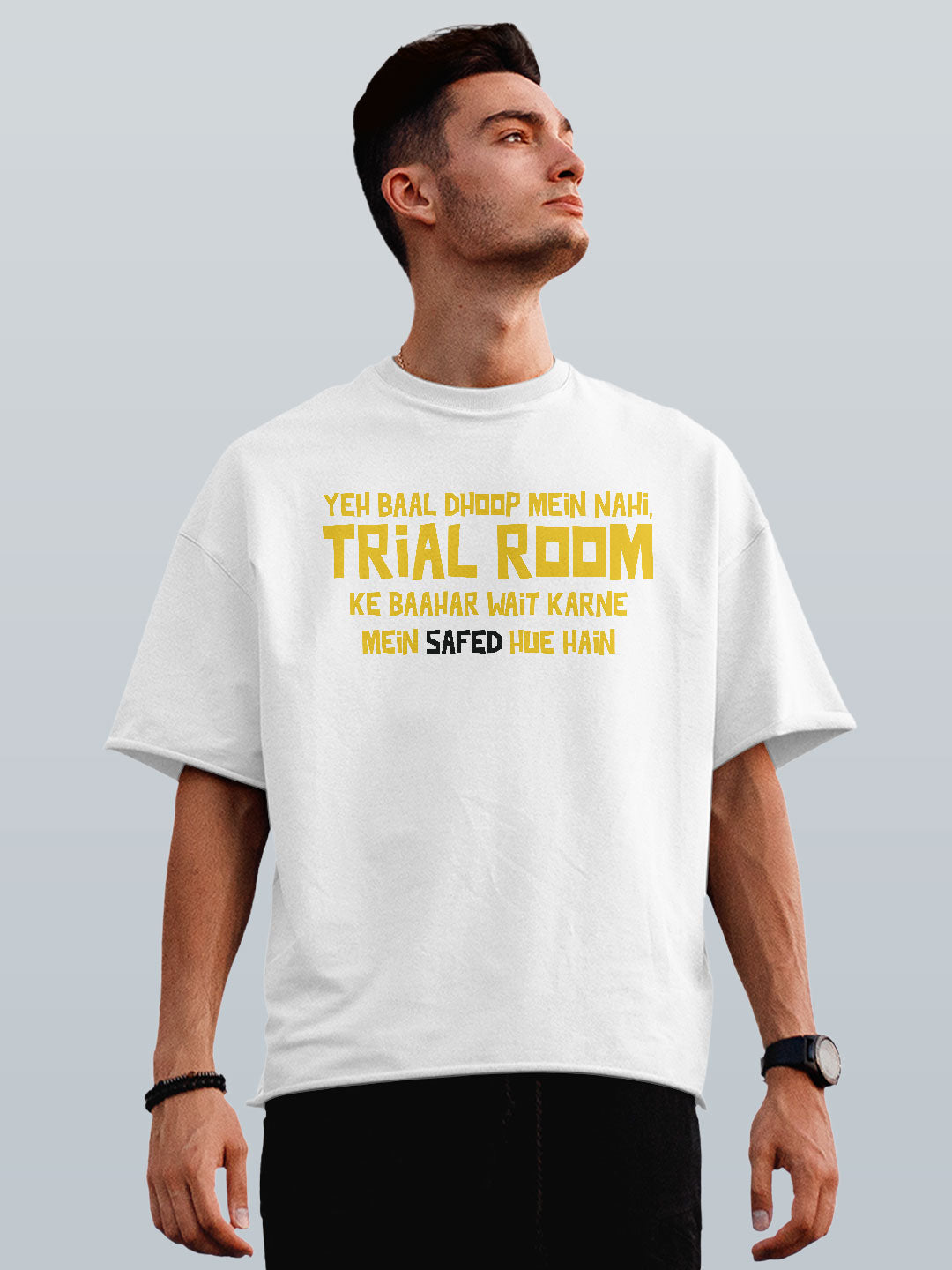 Safed Baal Oversize Tshirt
